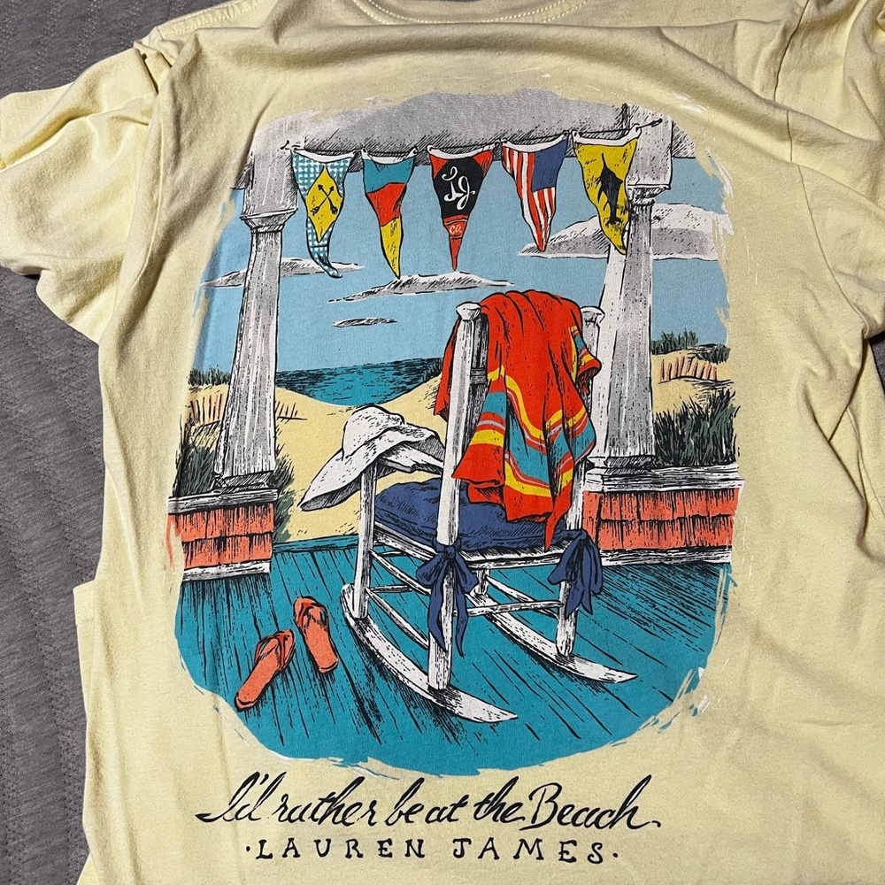 Yellow Lauren James tee. Size small